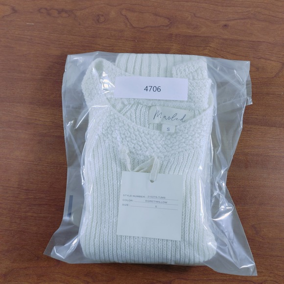 Marled  Sleeveless Knit Sweater Tank Top Size S Egret Willow Cream‎ - Picture 8 of 8